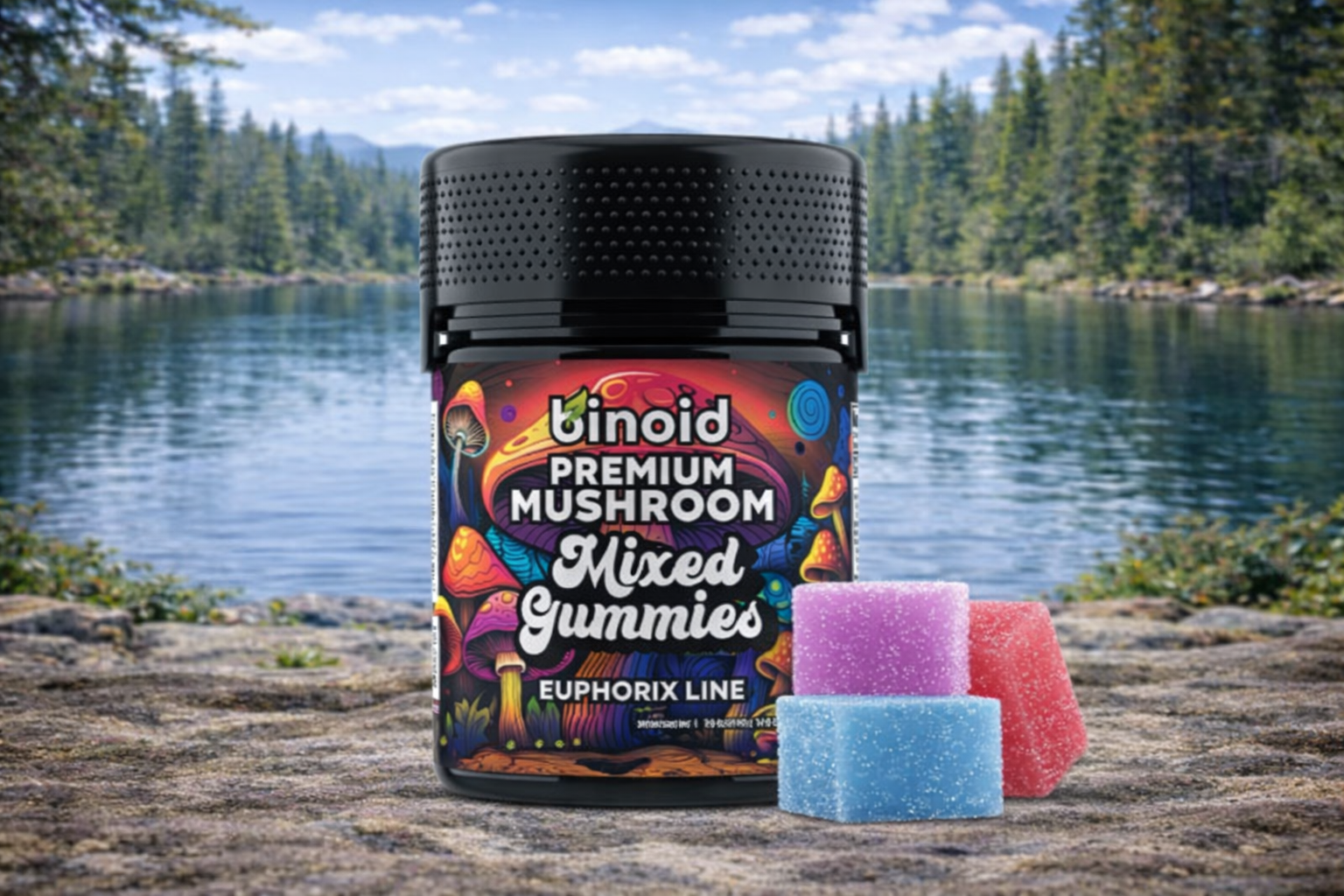 Binoid Premium Mushroom Euphorix Line - Mixed Gummies (20 Count)