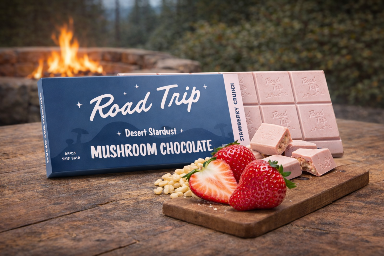 Road Trip Desert Stardust Chocolate - Strawberry Crunch